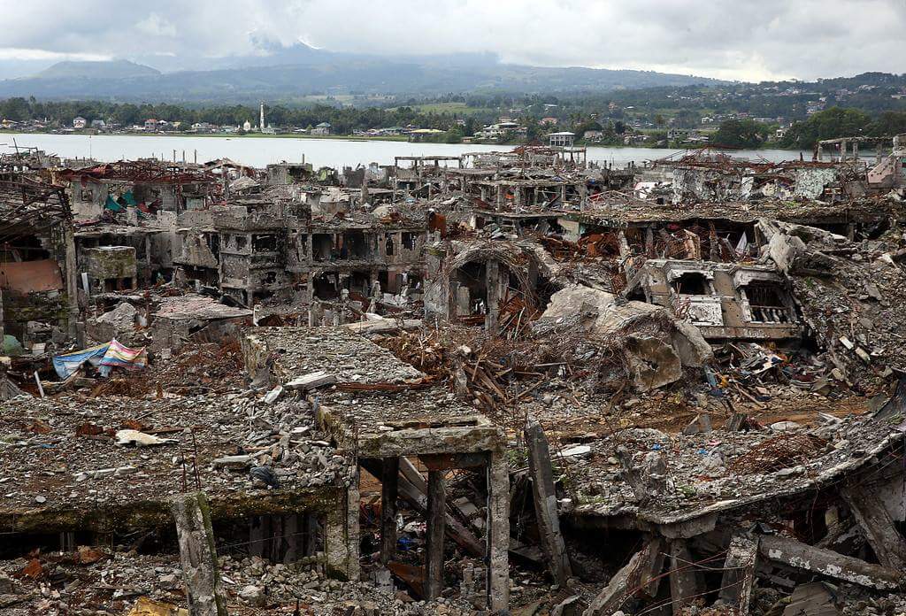 Filipinler ordusunun yıkıma uğrattığı Marawi şehri 4