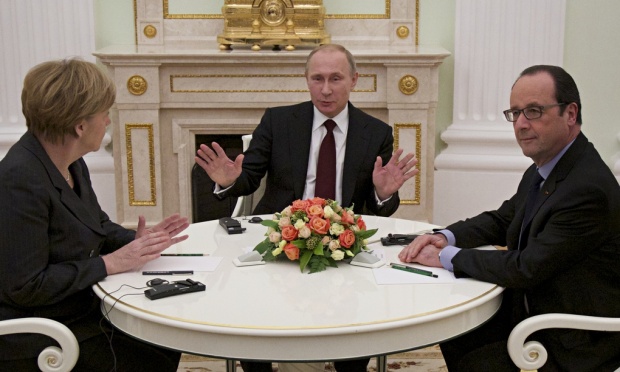 Merkel, Hollande ve Putin'den Suriye görüşmesi