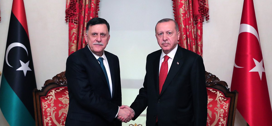 Erdoğan Libya Ulusal Mutabakat Hükümeti Başbakanı Serrac ile görüştü