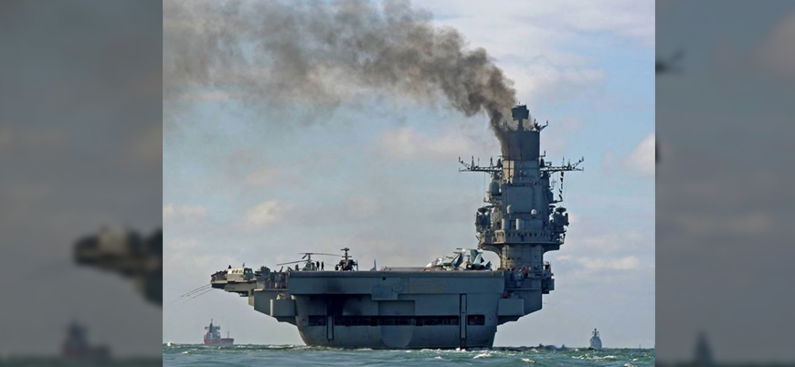 Rusya'nın tek uçak gemisi Admiral Kuznetsov'da yangın çıktı
