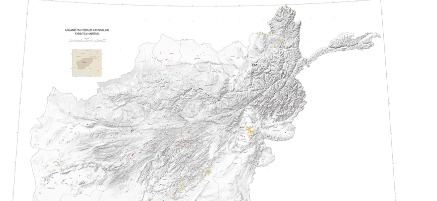 Afganistan yeraltı kaynakları haritası