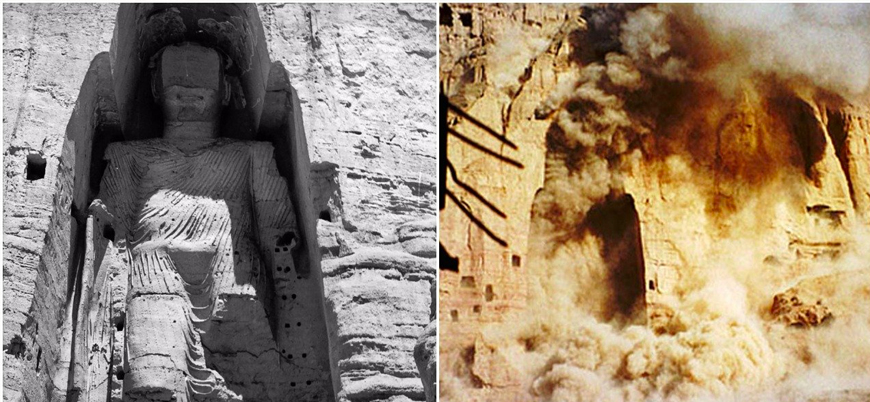 Mart 2001: Bamyan Buda heykelleri Taliban tarafından yıkıldı