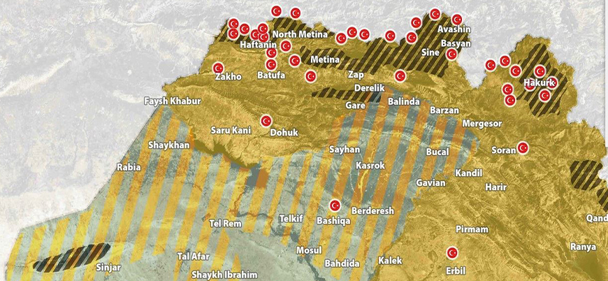 TSK'dan Kuzey Irak'ta 38 askeri nokta
