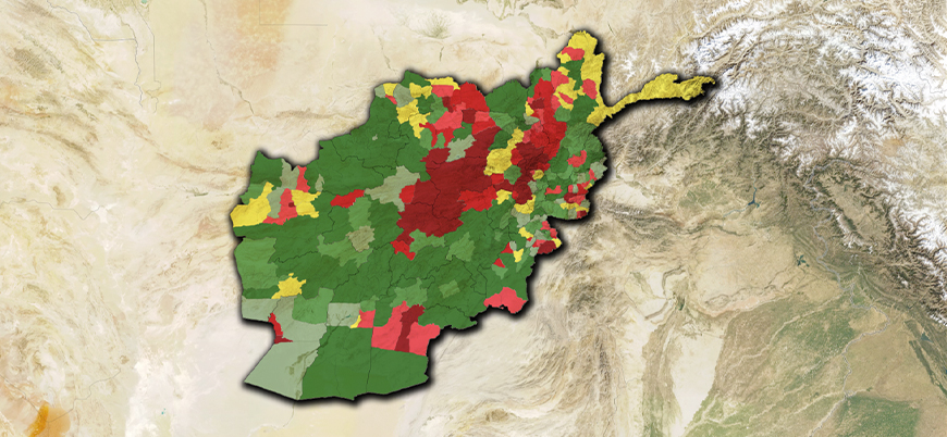 Afghanistan situation map (July 2020)