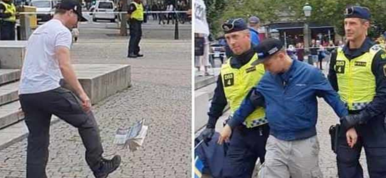 Aşırı sağcı grup İsveç'te Kuran yaktı