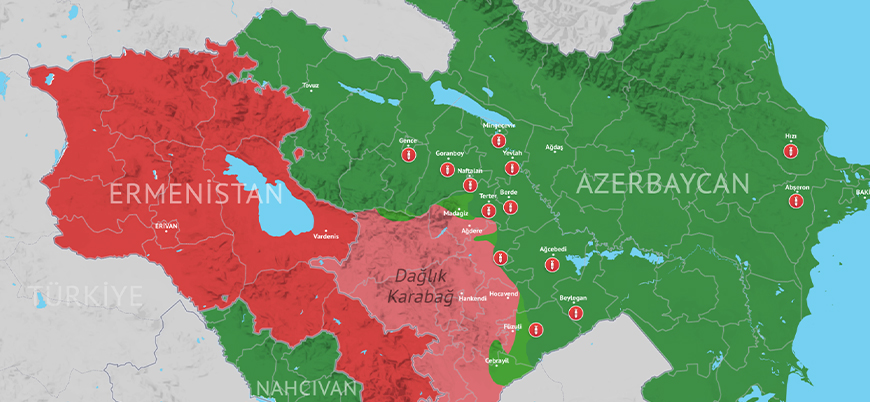 Ermenistan'ın Azerbaycan'da vurduğu sivil alanlar