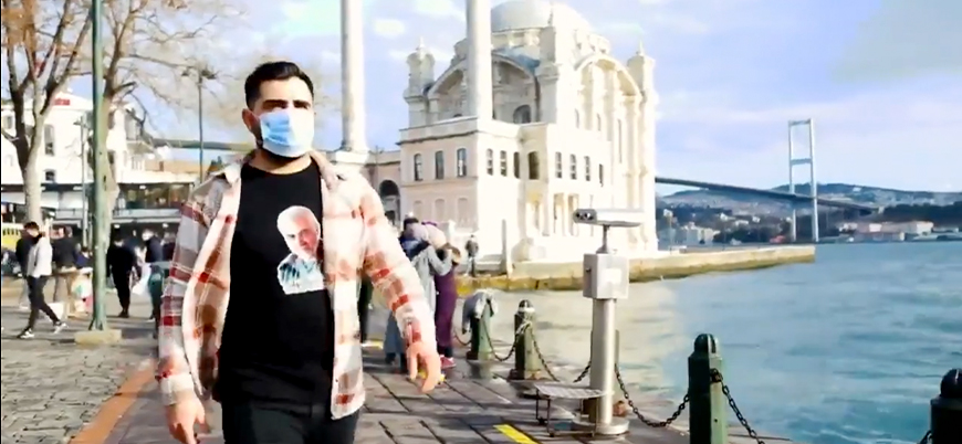 İran destekçilerinden İstanbul'da Kasım Süleymani propagandası