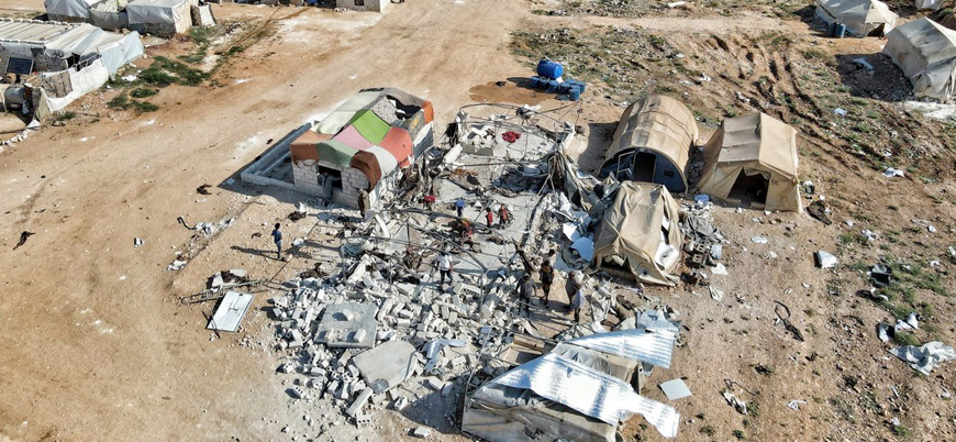 Rusya İdlib kırsalındaki mülteci kampını bombaladı