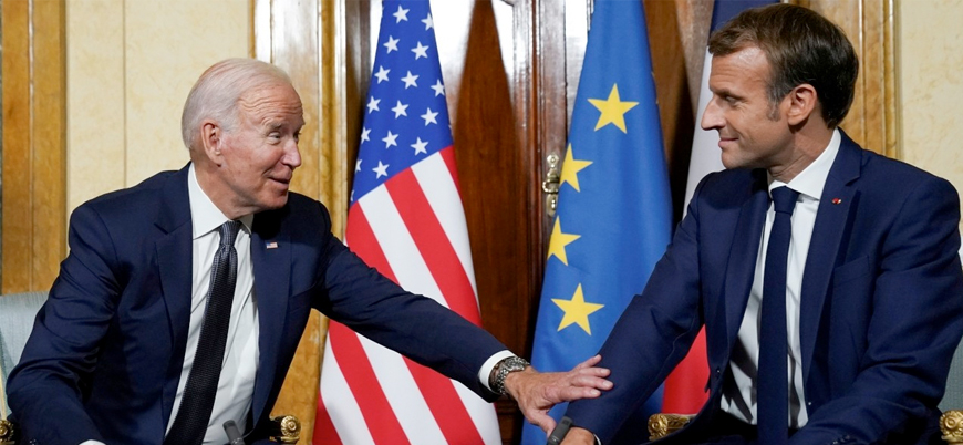 Biden ve Macron 'denizaltı krizi' sonrası ilk kez bir araya geldi