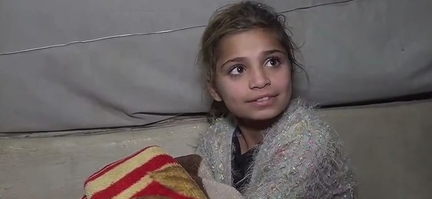 Suriyeli küçük kızın yeni yıl temennisi