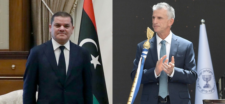 "İsrail istihbaratı Mossad'ın Başkanı Barnea Libya Başbakanı Dibeybe ile görüştü"