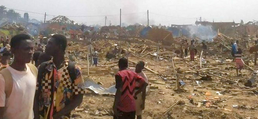 Gana'da patlayıcı yüklü tanker infilak etti: Onlarca ölü ve yaralı