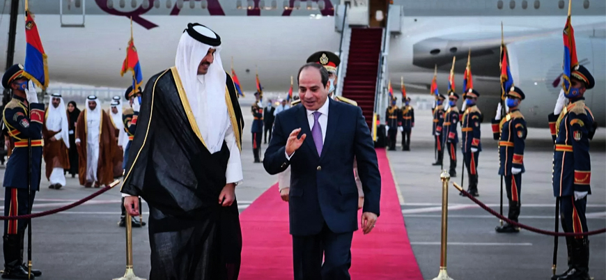 Katar Emiri El Sani 7 yıl sonra Mısır'da