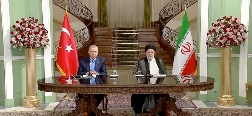 Erdoğan ve Reisi'den Tahran'da ortak basın toplantısı