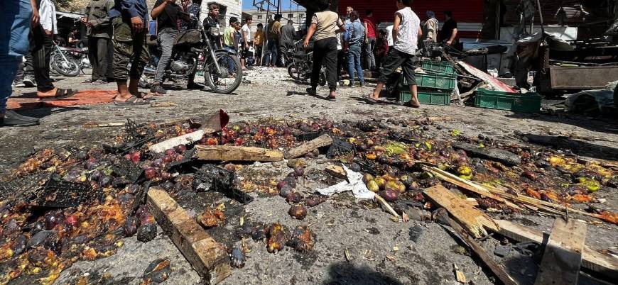 Esed rejimi ve YPG Suriye'de pazar yerini vurdu: 10 ölü