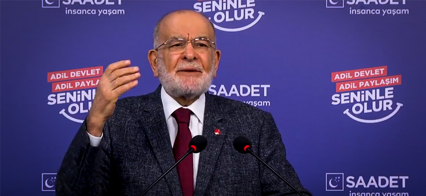 Saadet Partisi lideri Karamollaoğlu Beşar Esed'e sahip çıktı