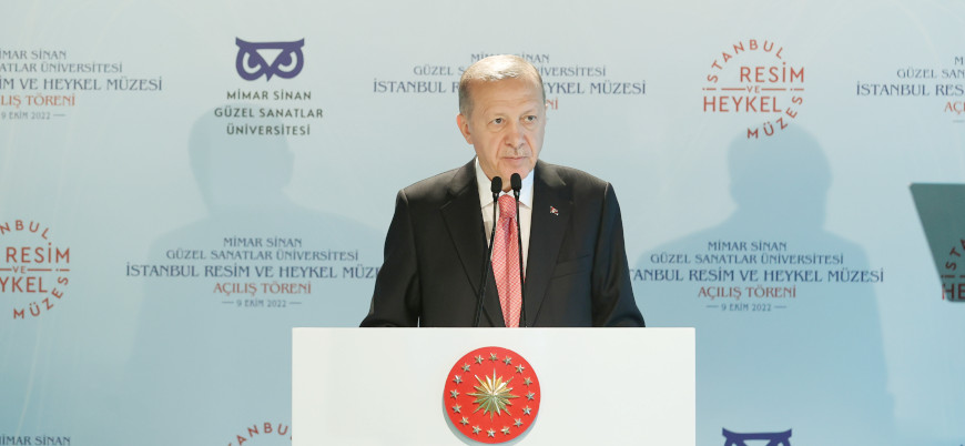 Erdoğan: Sanatı tekelleştiren çarpık bakış açılarını reddediyoruz