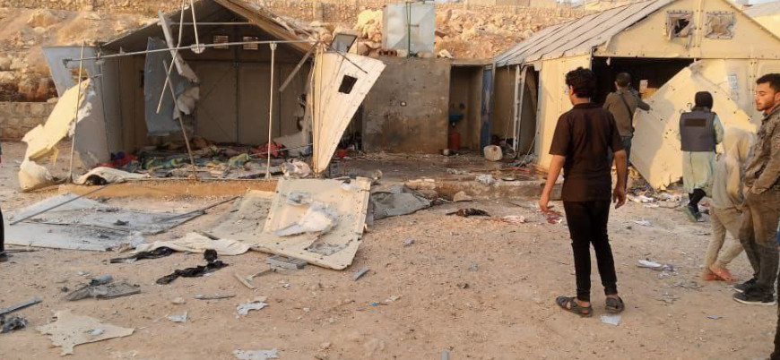 Rusya İdlib'deki çadır kenti misket bombalarıyla vurdu