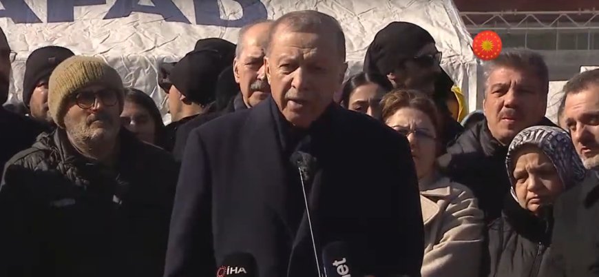 Cumhurbaşkanı Erdoğan deprem bölgesinde açıklamalarda bulundu