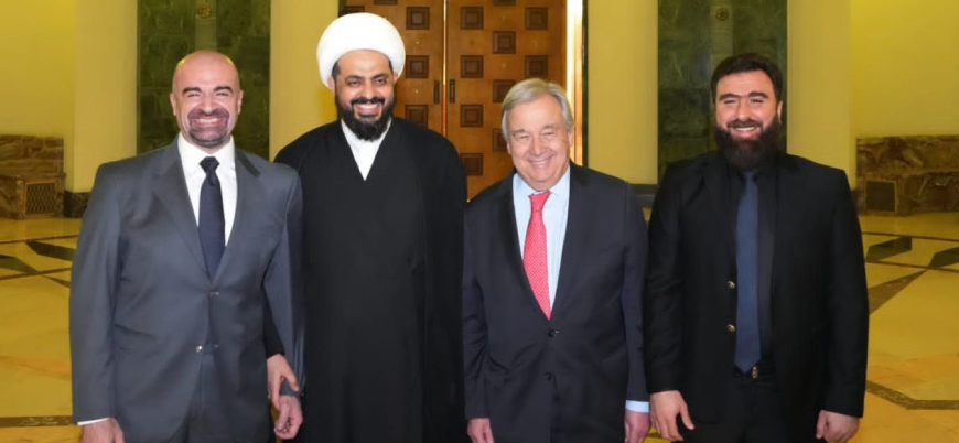 BM Genel Sekreteri İran destekli Şii milis grubun lideriyle poz verdi
