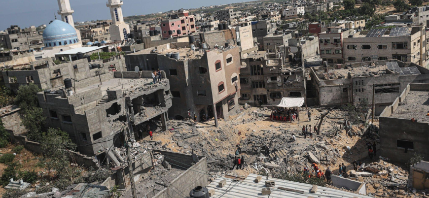 İsrail'in Gazze saldırıları onlarca Filistinliyi evsiz bıraktı