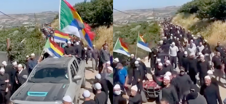 İsrail işgali altındaki Golan Tepeleri'nde Dürzilerden protesto