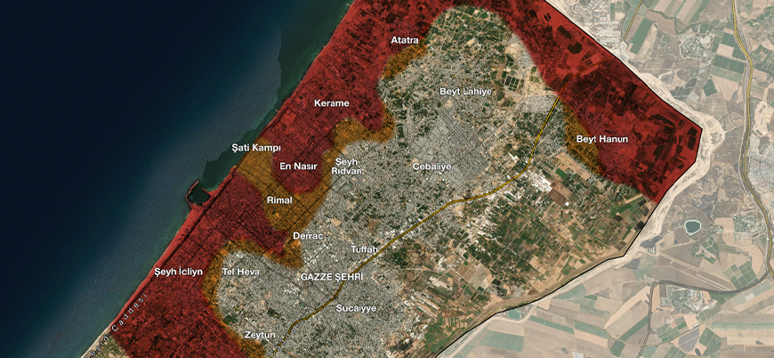 Harita | İsrail'in Gazze işgalinde son durum