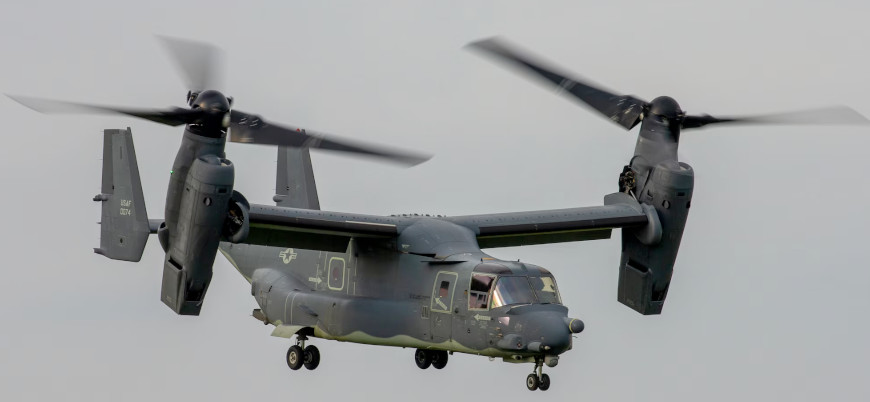 Japonya: ABD'ye ait V-22 Osprey 8 mürettebatıyla birlikte denize çakıldı