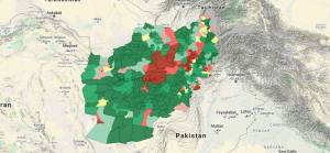 Afganistan interaktif son durum haritası
