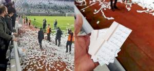 Kur'an-ı Kerim ayetlerinden konfeti yaptılar