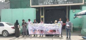 İran'da Afgan göçmenlere yönelik şiddet Kabil'de protesto edildi