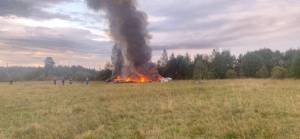 Wagner lideri Prigozhin'i taşıyan uçak düşürüldü