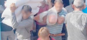 Gazzeliler BM'nin gıda depolarındaki malzemelere el koydu